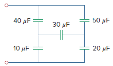 Chapter 6, Problem 28P, Obtain the equivalent capacitance of the network shown in Fig. 6.60. Figure 6.60 For Prob. 6.28. 