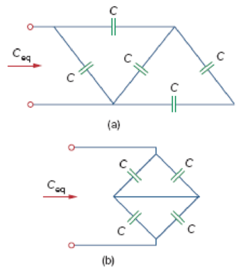 Chapter 6, Problem 29P, Determine Ceq for each circuit in Fig. 6.61. Figure 6.61 For Prob. 6.29. 