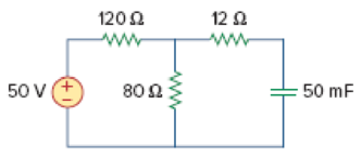Chapter 7, Problem 2P, Find the time constant for the RC circuit in Fig. 7.82. Figure 7.82 For Prob. 7.2. 