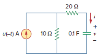 Chapter 7, Problem 48P, Find v(t) and i(t) in the circuit of Fig. 7.115. Figure 7.115 