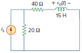 Chapter 7, Problem 59P, Determine the step response vo(t) to is = 6u(t) A in the circuit of Fig. 7.124. Figure 7.124 