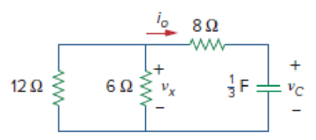 Chapter 7.2, Problem 1PP, Refer to the circuit in Fig. 7.7. Let vC (0) = 60 V. Determine vC, vx, and io for t  0. Answer: 