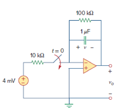 Chapter 7.7, Problem 15PP, Find v(t) and vo(t) in the op amp circuit of Fig. 7.58. Figure 7.58 