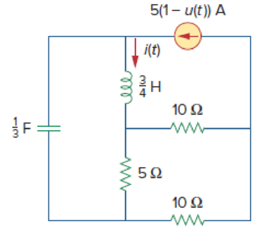 Chapter 8, Problem 38P, Refer to the circuit in Fig. 8.86. Calculate i(t) for t  0. Figure 8.86 