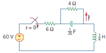 Chapter 8, Problem 56P, In the circuit of Fig. 8.102, find i(t) for t  0. Figure 8.102 For Prob. 8.56. 