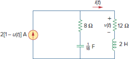 Chapter 8, Problem 57P, Given the circuit shown in Fig. 8.103, determine the characteristic equation of the circuit and the 