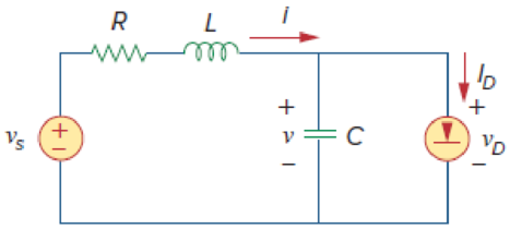 Chapter 8, Problem 83CP, Figure 8.124 shows a typical tunnel-diode oscillator circuit. The diode is modeled as a nonlinear 