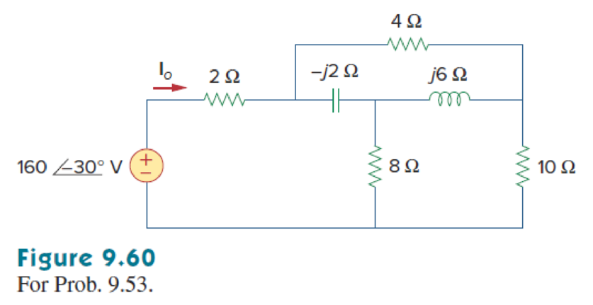 Chapter 9, Problem 53P, Find Io in the circuit of Fig. 9.60. 