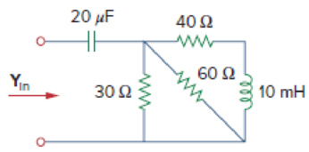 Chapter 9, Problem 67P, At  = 103 rad/s, find the input admittance of each of the circuits in Fig. 9.74. Figure 9.74 , example  2