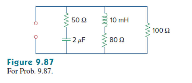 Chapter 9, Problem 87CP, The network in Fig. 9.87 is part of the schematic describing an industrial electronic sensing 