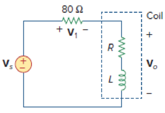 Chapter 9, Problem 90CP, An industrial coil is modeled as a series combination of an inductance L and resistance R, as shown 