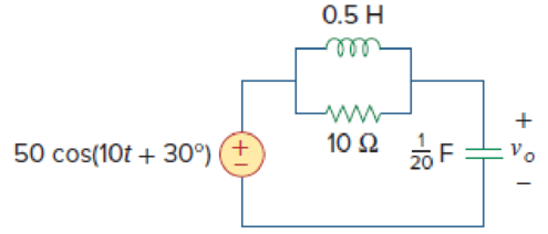 Chapter 9.7, Problem 11PP, Calculate vo in the circuit of Fig. 9.27. Figure 9.27 