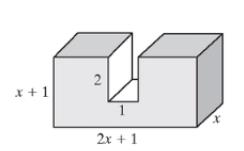 Chapter 2.3, Problem 95PE, A metal block is formed from a rectangular solid with a rectangular piece cut out. a. Write a 