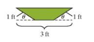 Chapter 5.5, Problem 118PE, From Exercise 83 in Section 5.3, the cross-sectional area of a feeding trough in the figure is given 