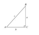 Chapter 6.1, Problem 10PE, For exercise 5-12 given right triangle ABC , determine if the expression is true or false. A+B=90 