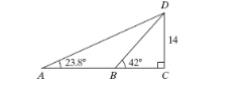 Chapter 6.1, Problem 60PE, For Exercises 59-60, find the lengths of the sides to the nearest tenth of a unit and the measures 