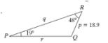 Chapter 6.2, Problem 11PE, For Exercises 7-12, solve the triangle. For the sides, give an expression for the exact value of the 