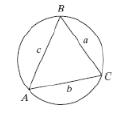 Chapter 6.2, Problem 80PE, Given ABC circumscribed by a circle, show that the diameter d of the circle is d=bsinB radii from 