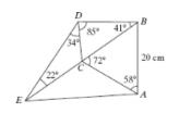 Chapter 6.3, Problem 13PRE, Refer to the figure. Find the indicated values to the nearest hundredth of a centimeter or hundredth 