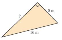 Chapter R.2, Problem 122PE, For Exercises 121-122, use the Pythagorean theorem to determine the length of the missing side. 