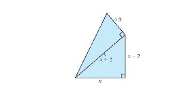 Chapter R.7, Problem 29PE, The sail on a sailboat is in the shape of two adjacent right triangles. In the lower triangle, the 