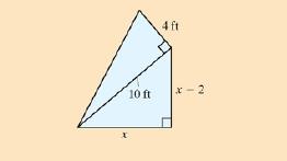 Chapter R.7, Problem 5SP, A sail on a sailboat is in the shape of two adjacent right triangles. The hypotenuse of the lower 