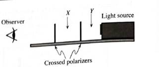 Chapter 11.7, Problem 2eT, An observer is looking at a light source through two polarizers as shown in the side view diagram at 