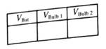 Chapter 6.2, Problem 2dT, Set up the circuit with two bulbs in parallel as shown. Rank the currents through bulb 1, bulb 2, , example  2