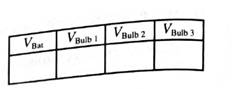 Chapter 6.2, Problem 3aT, Set up the circuit with three bulbs as shown and observe their brightness. Before making the , example  2