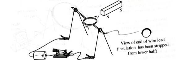 Chapter 8.2, Problem 2bT, Simple electric motor Obtain the equipment illustrated at right assemble it as shown. You should , example  3