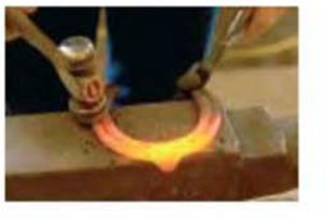 Chapter 19, Problem 12P, (II) A hot iron horseshoe (mass = 0.40kg), just forged (Fig. 19-28), is dropped into 1.05 L of water 