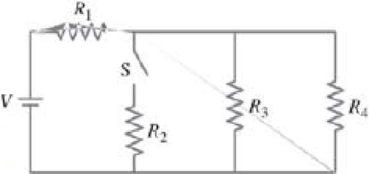 Chapter 26, Problem 25P, (III) Consider the network of resistors shown in Fig. 2643. Answer qualitatively: (a) What happens 