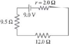 Chapter 26, Problem 27P, (I) Calculate the current in the circuit of Fig. 2645, and show that the sum of all the voltage 