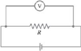 Chapter 26, Problem 64P, (III) When the resistor R in Fig. 2664 is 35 , the high-resistance voltmeter reads 9.7 V. When R is 