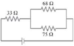 Chapter 26, Problem 79GP, In the circuit shown in Fig. 2668, the 33- resistor dissipates 0.80 W. What is the battery voltage? 