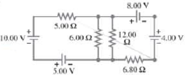 Chapter 26, Problem 88GP, Determine the current in each resistor of the circuit shown in Fig. 2677. FIGURE 2677 Problem 88. 