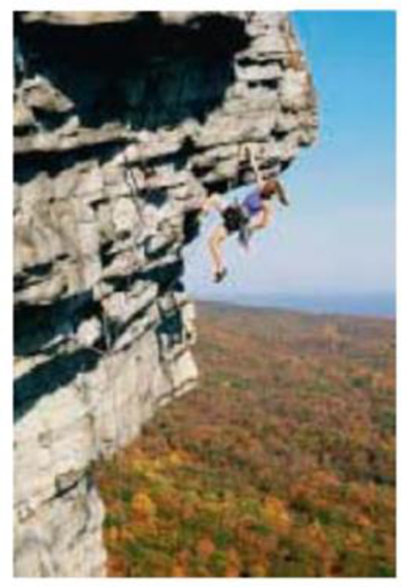 Chapter 4, Problem 82GP, Two rock climbers, Bill and Karen, use safety ropes of similar length. Karens rope is more elastic, 