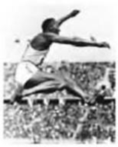 Chapter 8, Problem 91GP, A film of Jesse Owenss famous long jump (Fig. 849) in the 1936 Olympics shows that his center of 