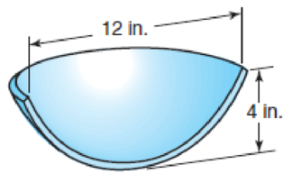 Chapter 16, Problem 57QTP, Figure P16.57 shows a parabolic profile that will define the mandrel shape in a spinning operation. 