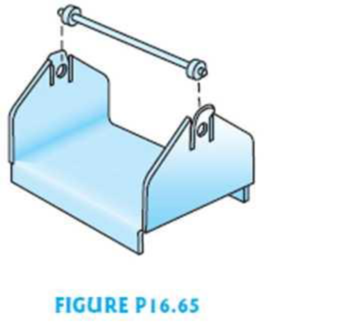 Chapter 16, Problem 65SDP, The design shown in Fig. P16.65 is proposed for a metal tray, the main body of which is made from 