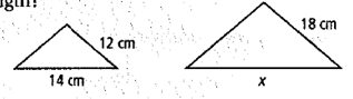 Chapter 2.8, Problem 3STP, For Exercises 14, choose the correct letter. The figures are similar. What is the missing length? A. 