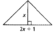 Chapter 9.4, Problem 30P, Find the value of x as it relates to each rectangle or triangle. Area =150 m2 