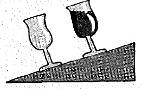 Chapter 11, Problem 39A, Which glass in the figure is unstable and will topple? 