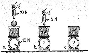 Chapter 19, Problem 54A, A 1-kg rock suspended above water weighs 10 N. When the rock is suspended beneath the surface of the 