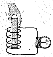 Chapter 37, Problem 3A, A magnet moved into a coil of wire will induce voltage in the coil. What is the effect of moving a 