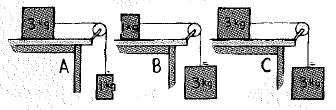Chapter 6, Problem 23A, Each block on the friction-free lab bench is connected by a string and pulled by a second falling 