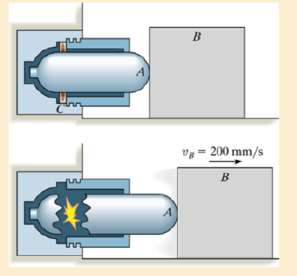 Chapter 15.2, Problem 29P, As a result of the explosion, the cylinder fractures and the released gas forces the front part of 