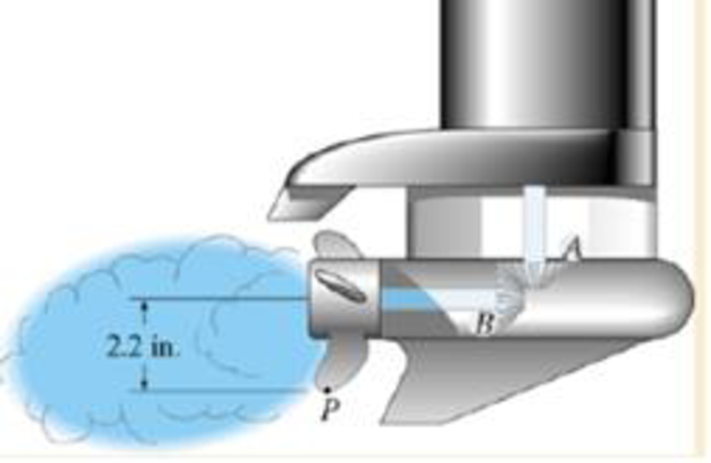 Chapter 16.3, Problem 28P, and the meshed pinion gear B on the propeller shaft has a radius rB = 1.4 in. Determine the 