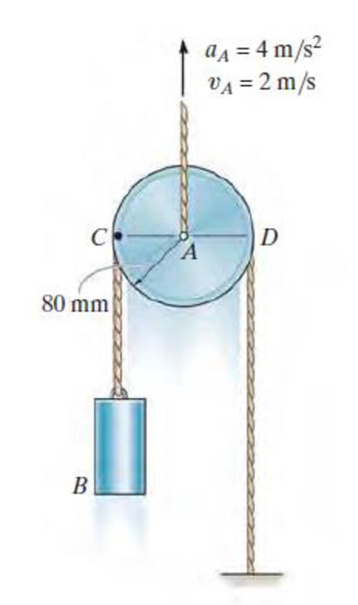 Chapter 16.8, Problem 5RP, If the cable does not slip on the pulley's surface. 