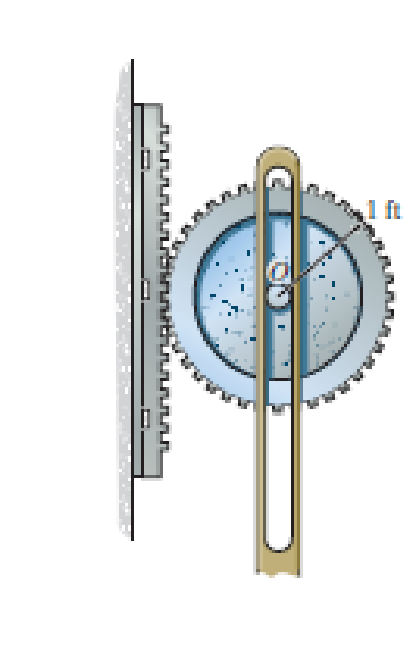 Chapter 18.5, Problem 57P, The gear has a weight of 100 lb and a radius of gyration about its center of gravity of k = 0.75 ft. 